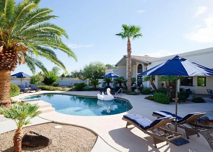 Luxury Mountain Estate-pool-spa-bbq+bar-fire Pit Scottsdale